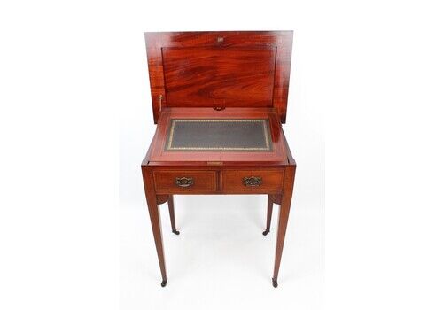 Edwardian Inlaid Mahogany Metamorphic Writing Desk