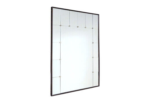 Large Mid Century Swedish Panelled Mirror