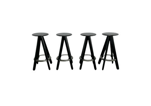Slab Stool By Tom Dixon, Set Of Four