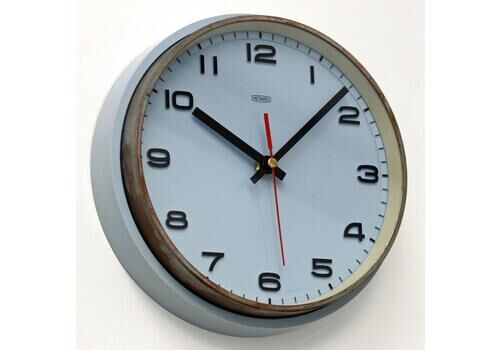 Vintage Metamec Wall Clock   22cm Blue Retro Mid Century Clock Gift Kitchen Clock Off The Wall Clocks