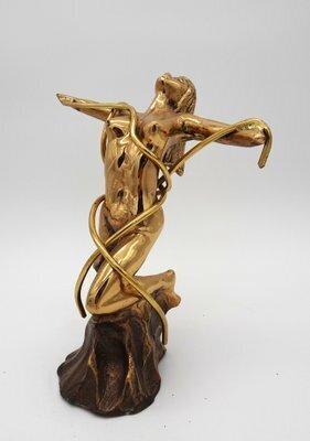 Brutalist Bronze Nude Sculpture, 1970s | Vinterior