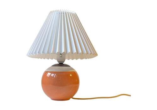 Art Deco Glazed Spherical Table Lamp By E. F. F. Copenhagen, 1930s