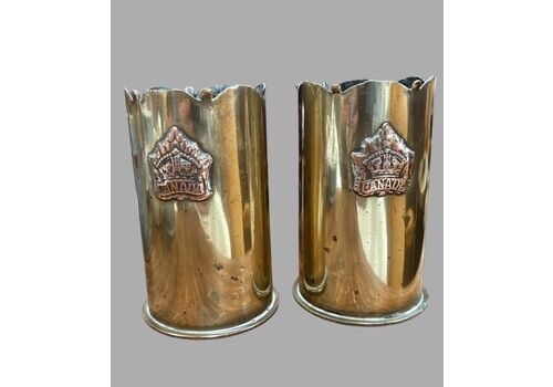 Pair Of Vase Shells Dated 1908 & 1916
