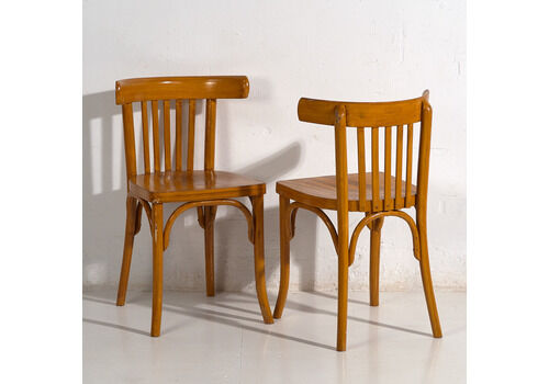 Set Of Antique Bistro Chairs (C.1920). Set Of 2 Pieces #5