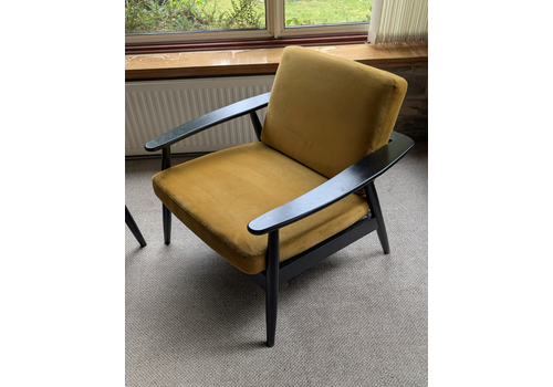 1 Of 2 Italian Mid Century Style Armchairs Retro Vintage 50s 60s 70s Danish Era