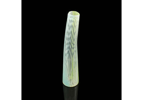 Tall Vintage Filigrana Vase Italian Art Glass Murano Flower Sleeve C.1950
