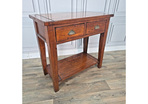 Rustic Vintage Reclaimed Solid Wooden Hall Console Table Drawers Irish Coast