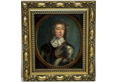 Portrait Oil Painting General John Lambert In Armour New Model Army Commander