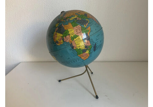 Vintage 1960s Globe, Taride Tripod Metal   28 Cm