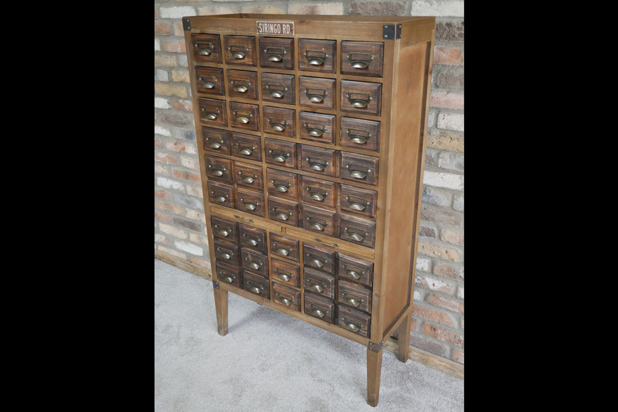 Vintage Style Industrial Apothecary Chest Of Drawers Haberdashery