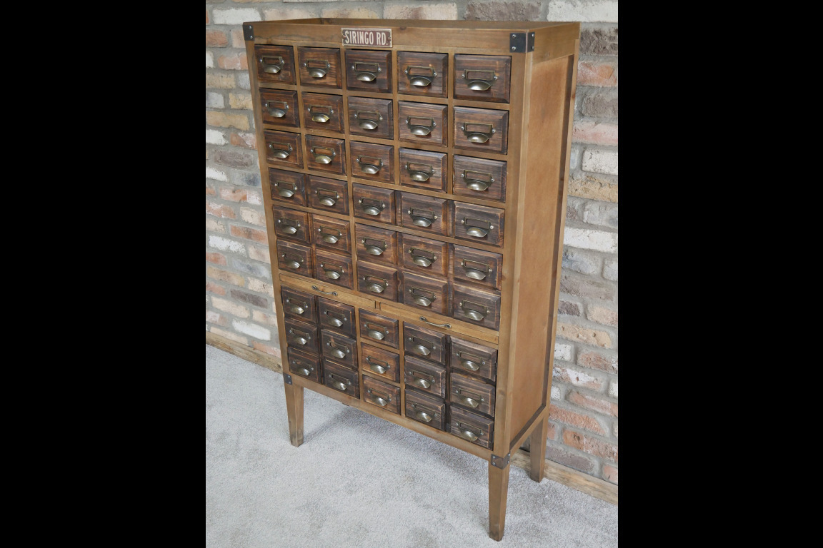 Vintage Style Industrial Apothecary Chest Of Drawers Haberdashery