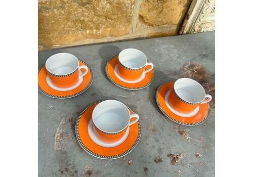 Vintage Kahla Cups & Saucers, Mid 20th Century