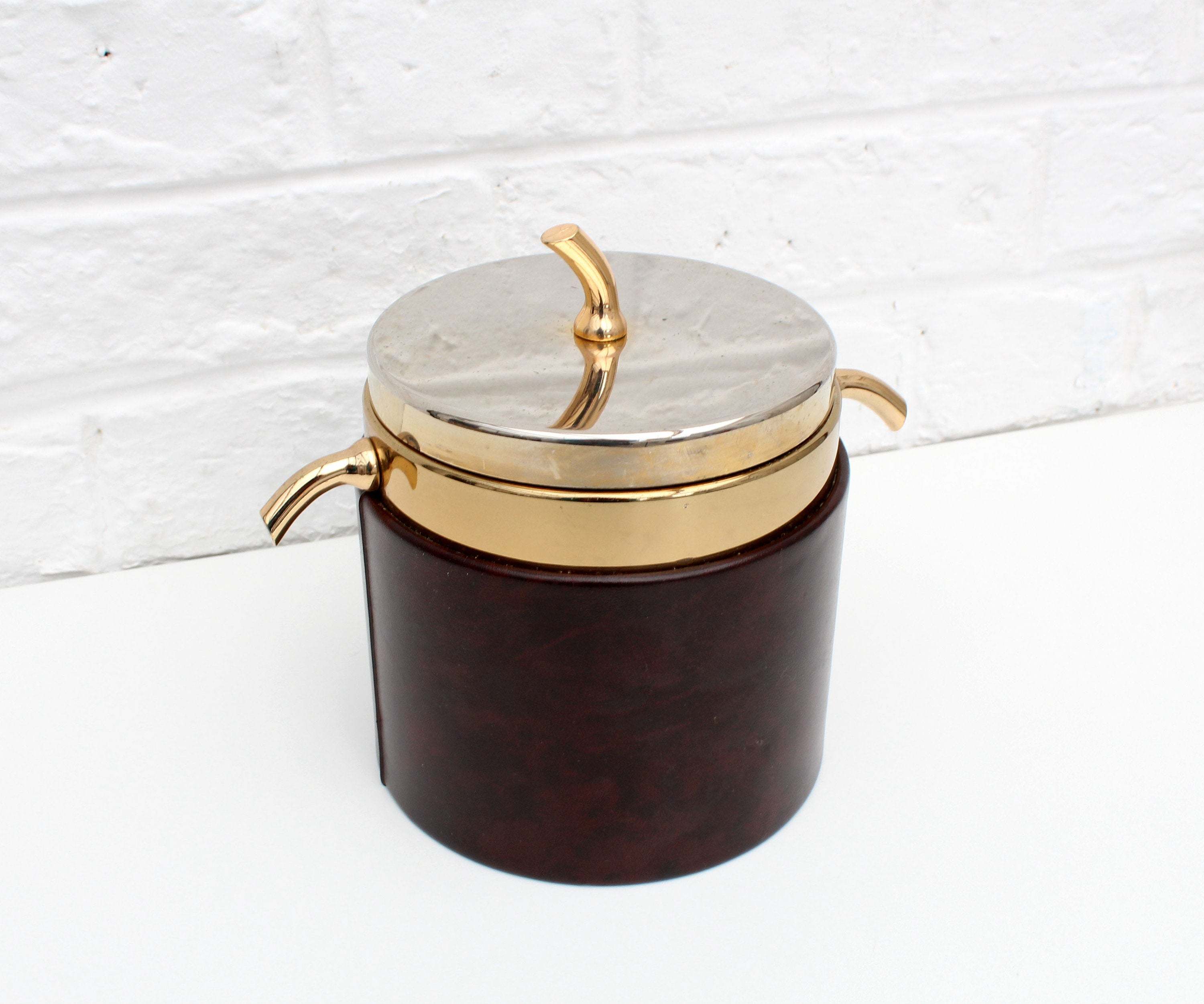 Vintage Ice Cube Bucket, Freddotherm Ice Bucket, Swiss Made, Collectors