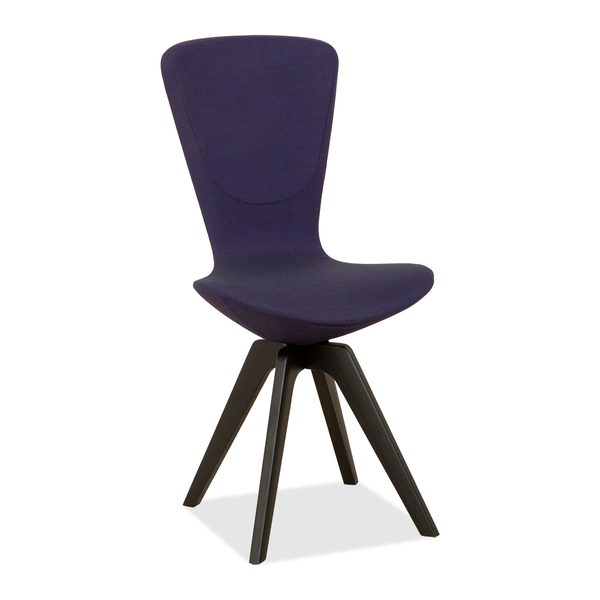 Varier Invite Fabric Chair Purple Oak Black Uma 761 | Vinterior