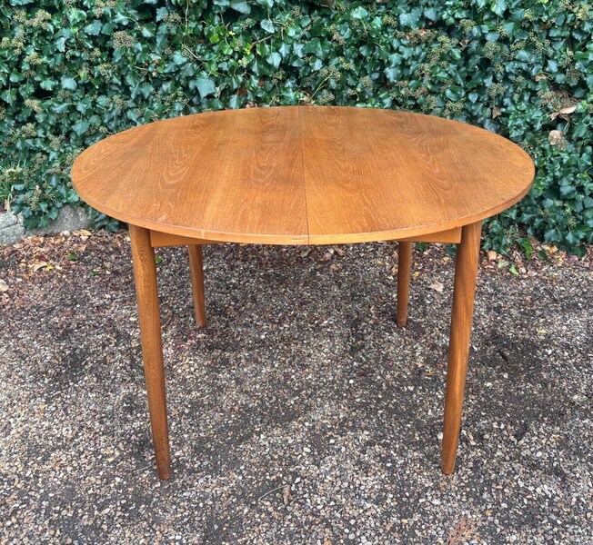 Mid Century G Plan Round Extending Teak Dining Table C.1960s | G