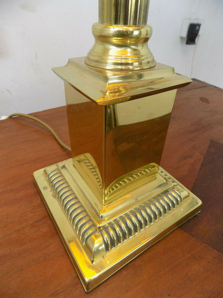 Table Lamp,Antique,Repro,Black Shade Table Lamp,Antique,Repro,Black Shade