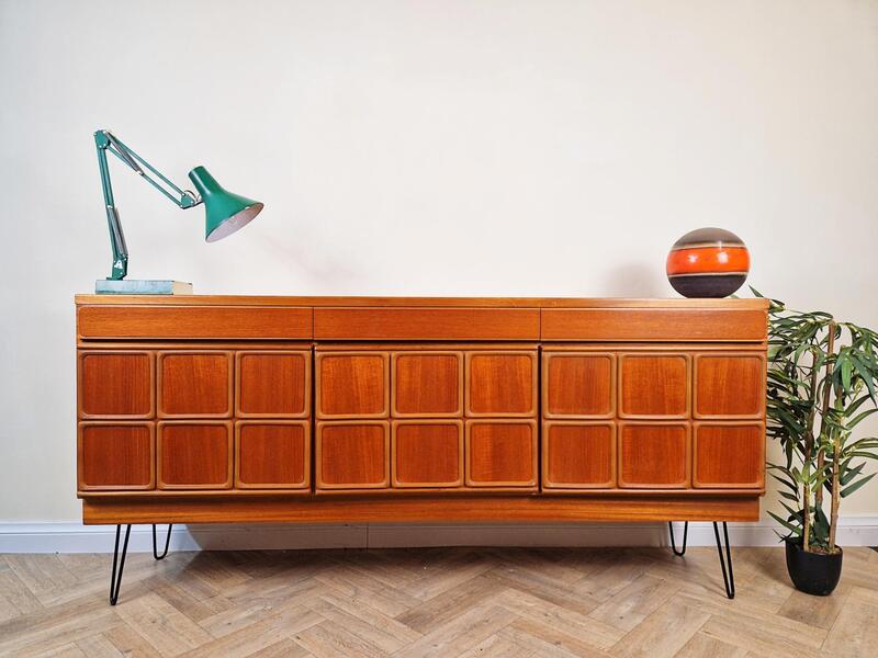 McIntosh Vintage Mid Century Danish Design Medium Teak Long Sideboard ...