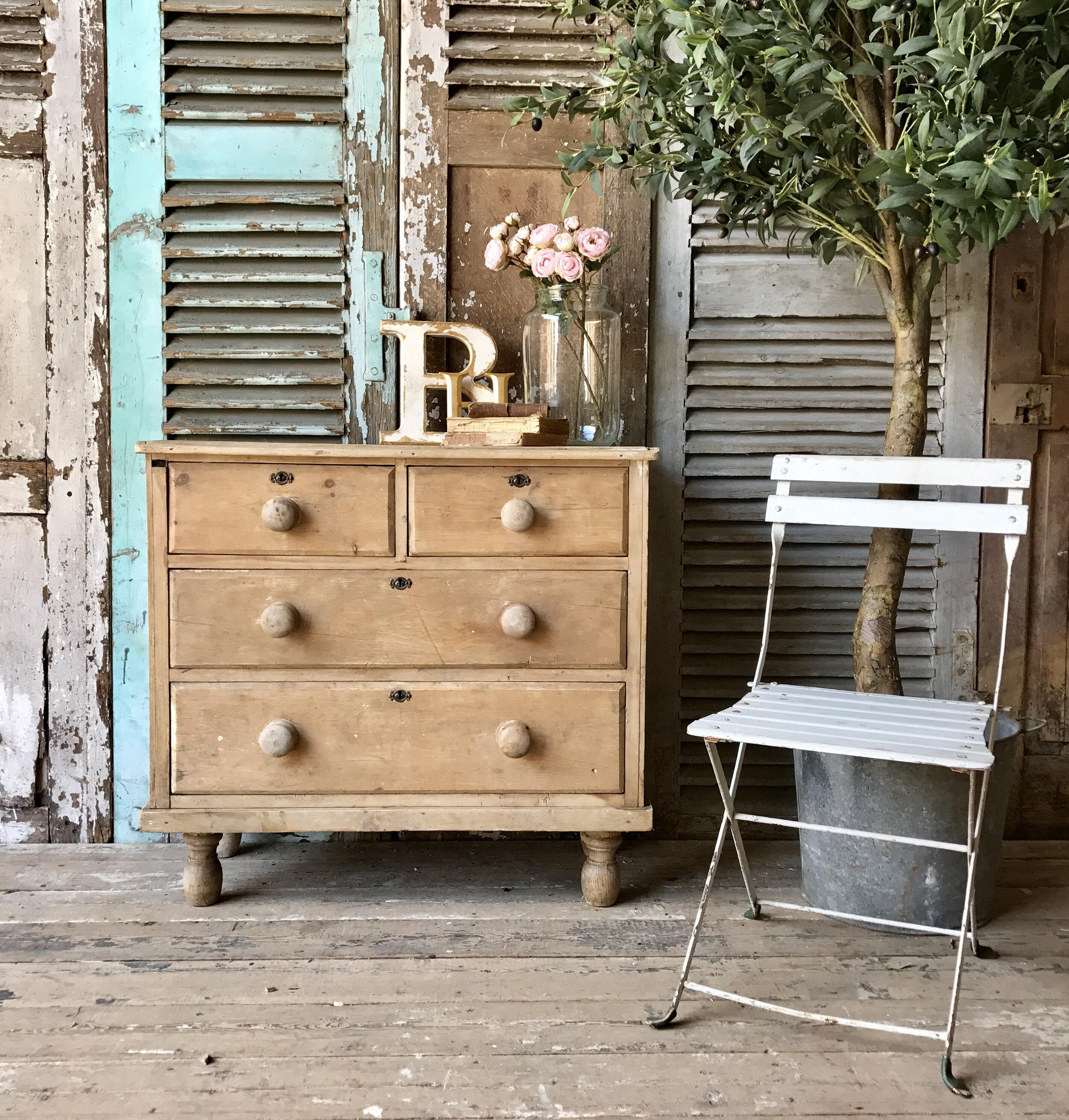 Small Victorian Pine Chest Of Drawers Vinterior