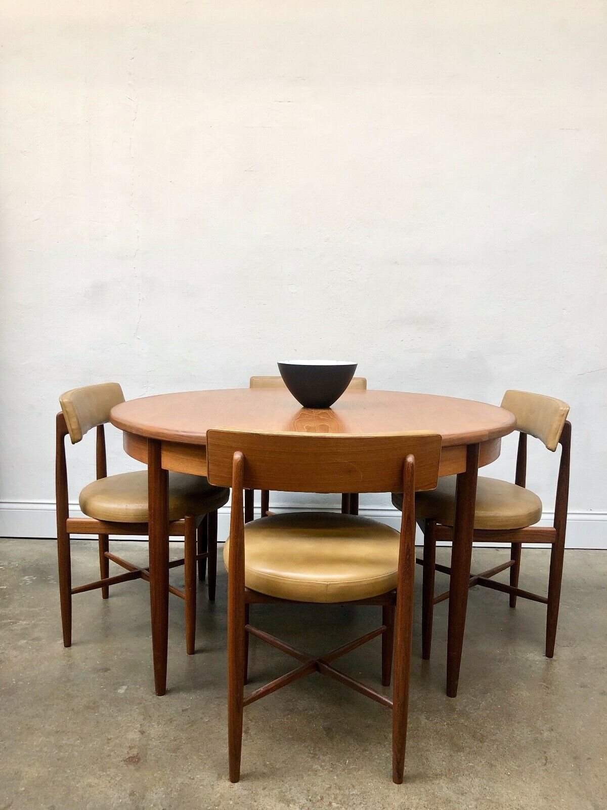 Vintage 1960s G Plan Fresco Teak Dining Table Chairs Kofod