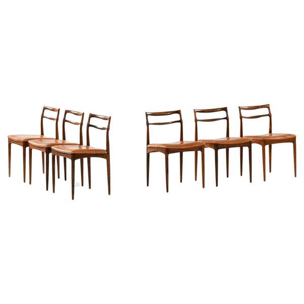Set Of Six Dining Chairs By Johannes Andersen, 1960s | Johannes ...