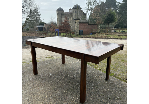 Vintage Danish Rosewood Extending Dining Table Circa 1960, Scandinavian Style.