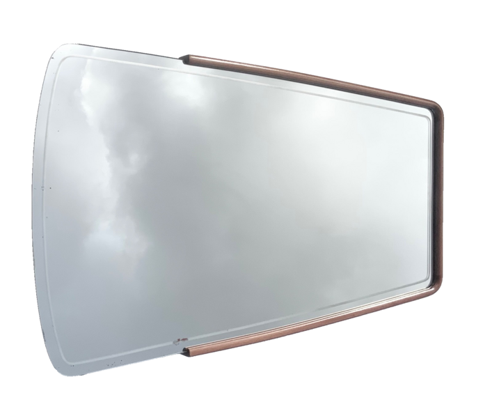 Vintage Teak Wall Mirror, Sweden 1950s, 95 Cm X 57 Cm | Vinterior