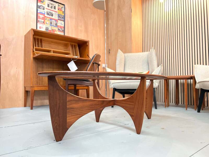 G Plan, Astro Teak And Glass Oval Coffee Table | V B Wilkins | G