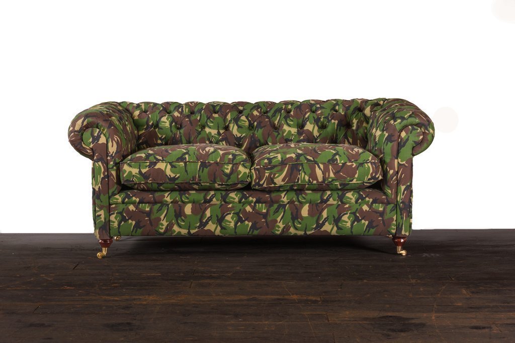 The Chelsea 3 Seat Camouflage Chesterfield Sofa Chesterfield