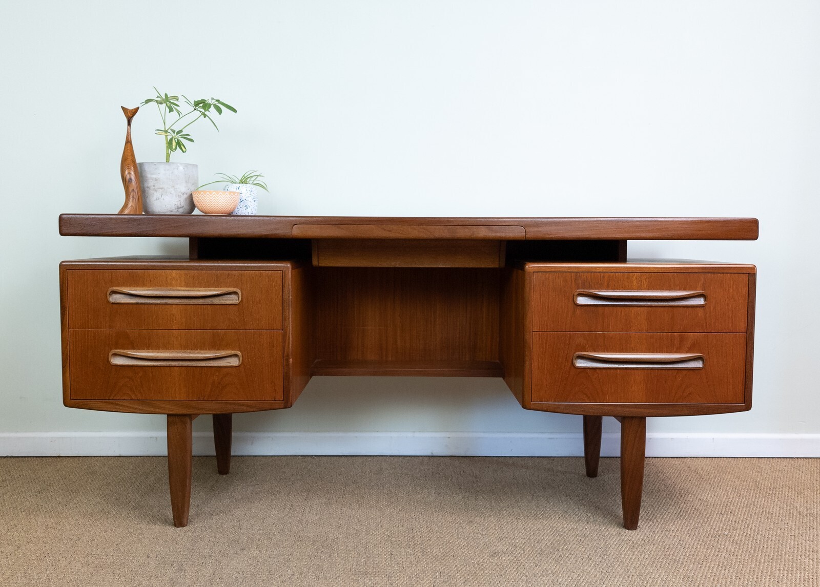 open lace back dress Mid-Century African Mahogany Vanity or Desk by E. Gomme for G-Plan – Danish  Modern NoHo main image 0