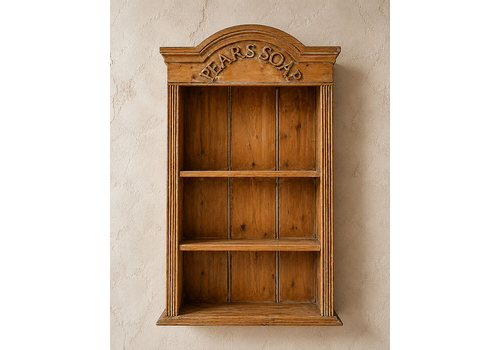 Pair Of Decorative Pears Soap Pine Wall Display Shelves