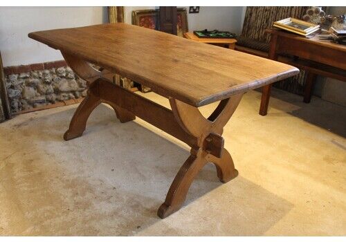 Table Oak Arts & Crafts Refectory Farmhouse Dining Table C1900