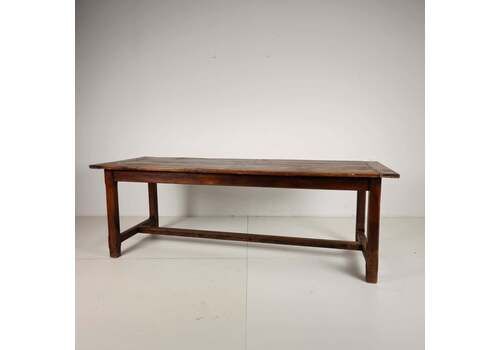 French Oak Farmhouse Table, 19th Century