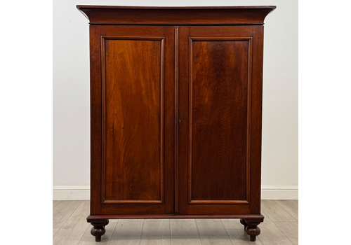 Antique 19th Century Victorian Cabinet In Mahogany ( Af 6288 )