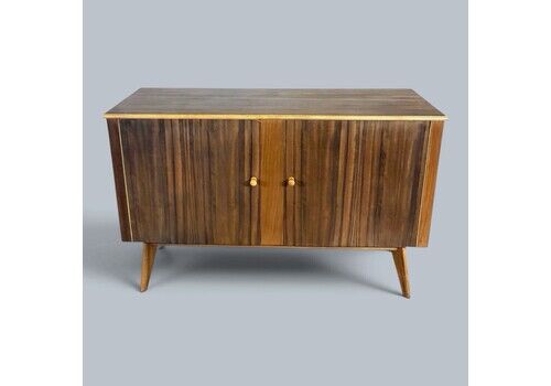 Morris Of Glasgow Mid Century Vintage Walnut & Teak Sideboard