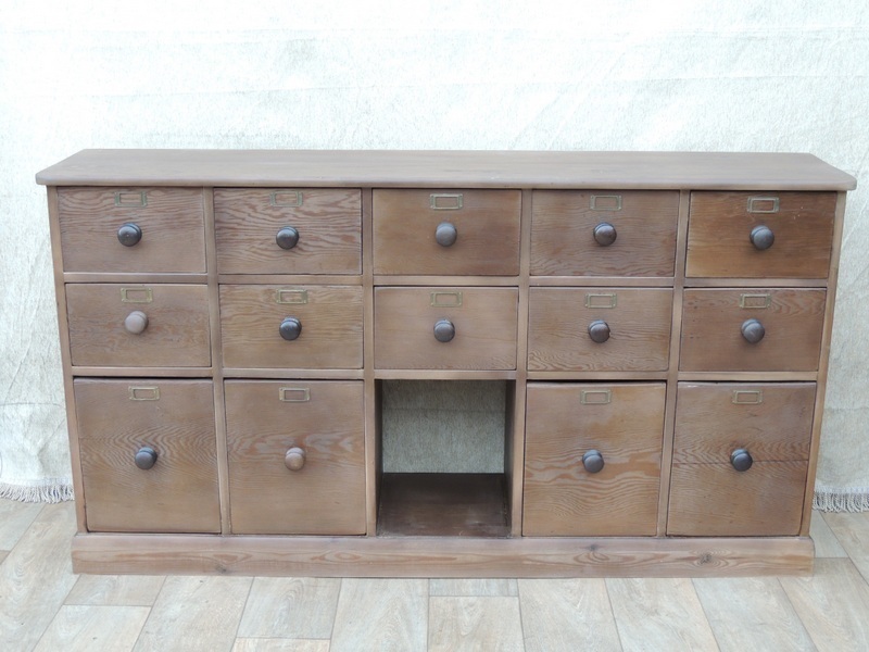 Apothecary Merchant Vintage Huge Chest Of Drawers Vinterior