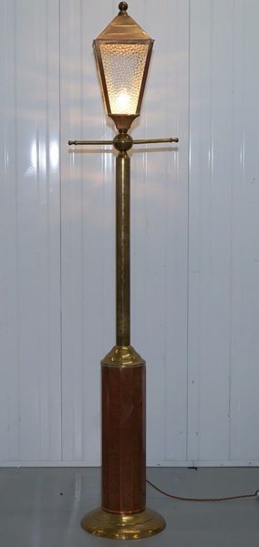 Victorian Street Lamp Style Floor Standing Brass Copper Bronze 172cm Tall