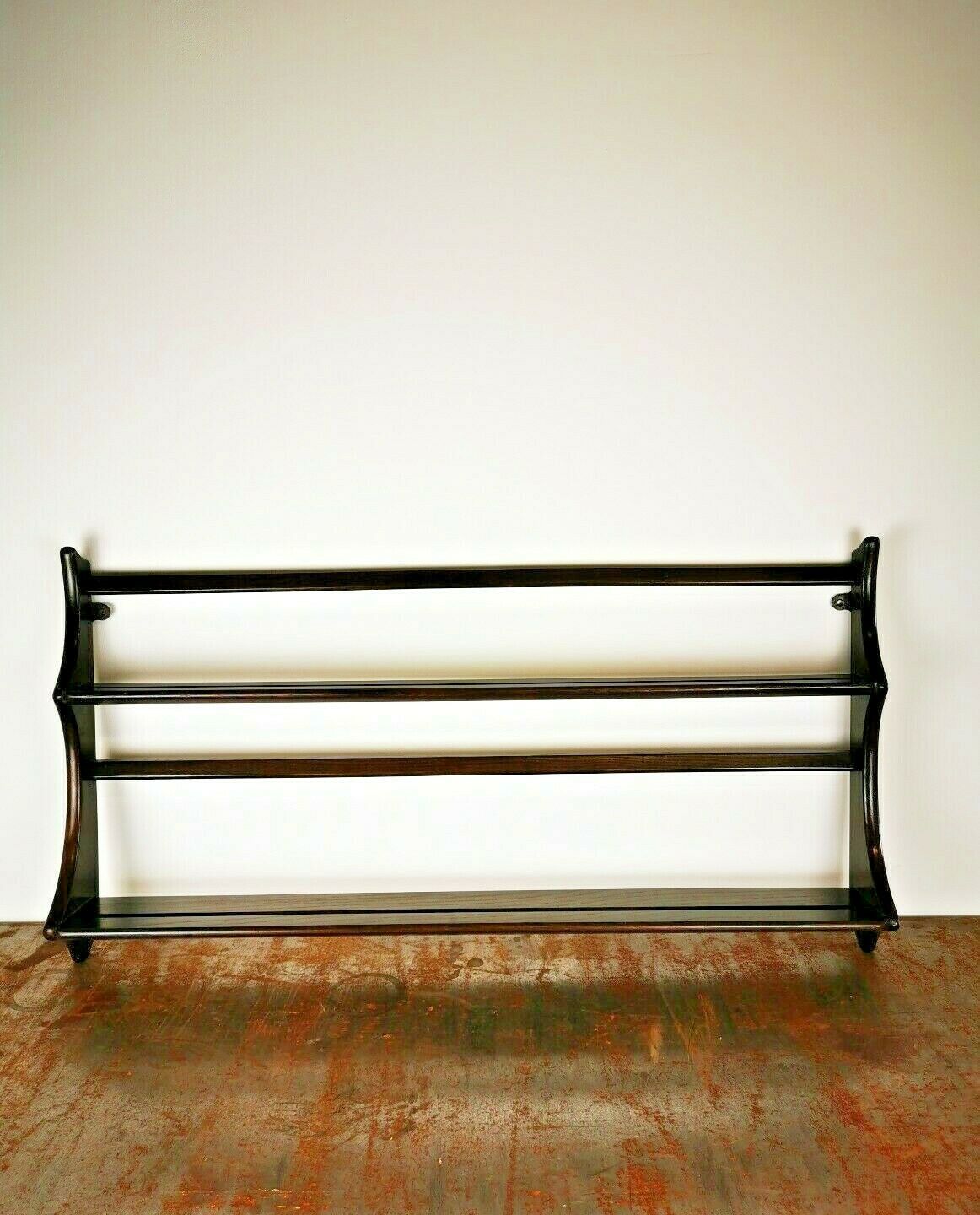 Vintage Mid Century Original Ercol 268 Wooden Wall Hanging Shelf
