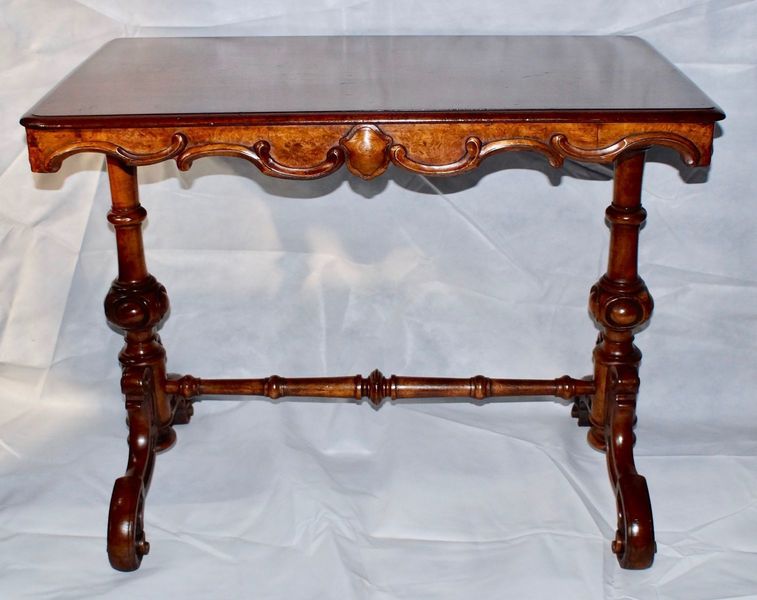 Victorian Walnut Serving Table, 1860s photo furniture