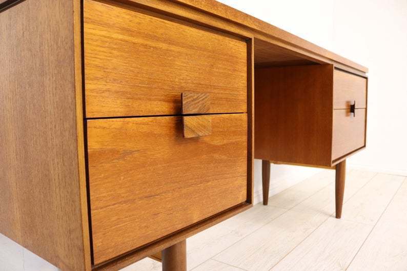 Mid Century Teak Desk By G Plan Danish Mid century LARGE impressive solid teak