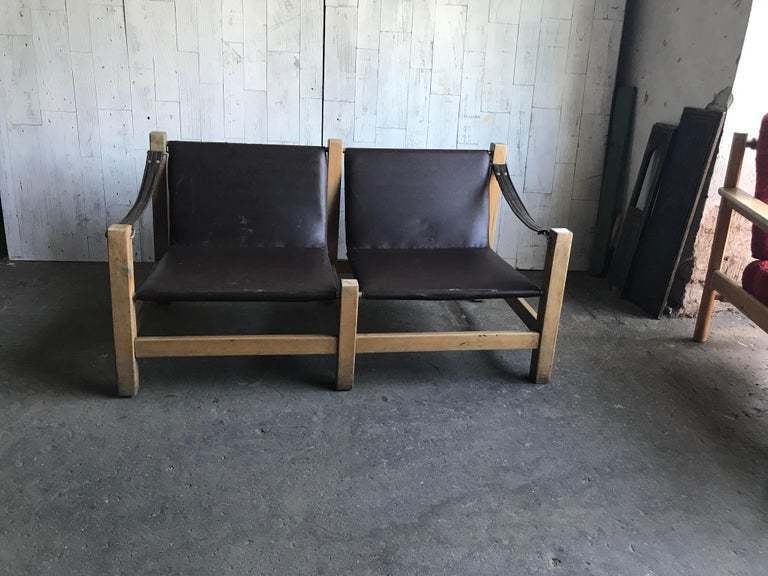 Vintage Danish Style Safari Sofa 1960s Vinterior
