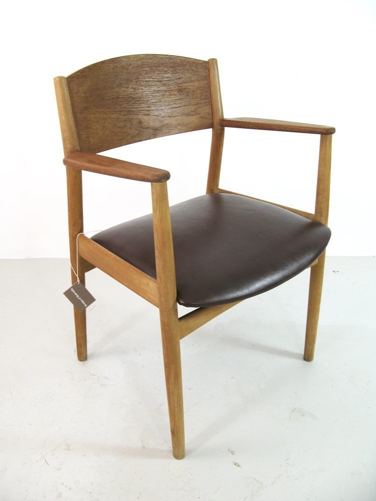 Borge Mogensen Desk Chair With Leather Seat Pad