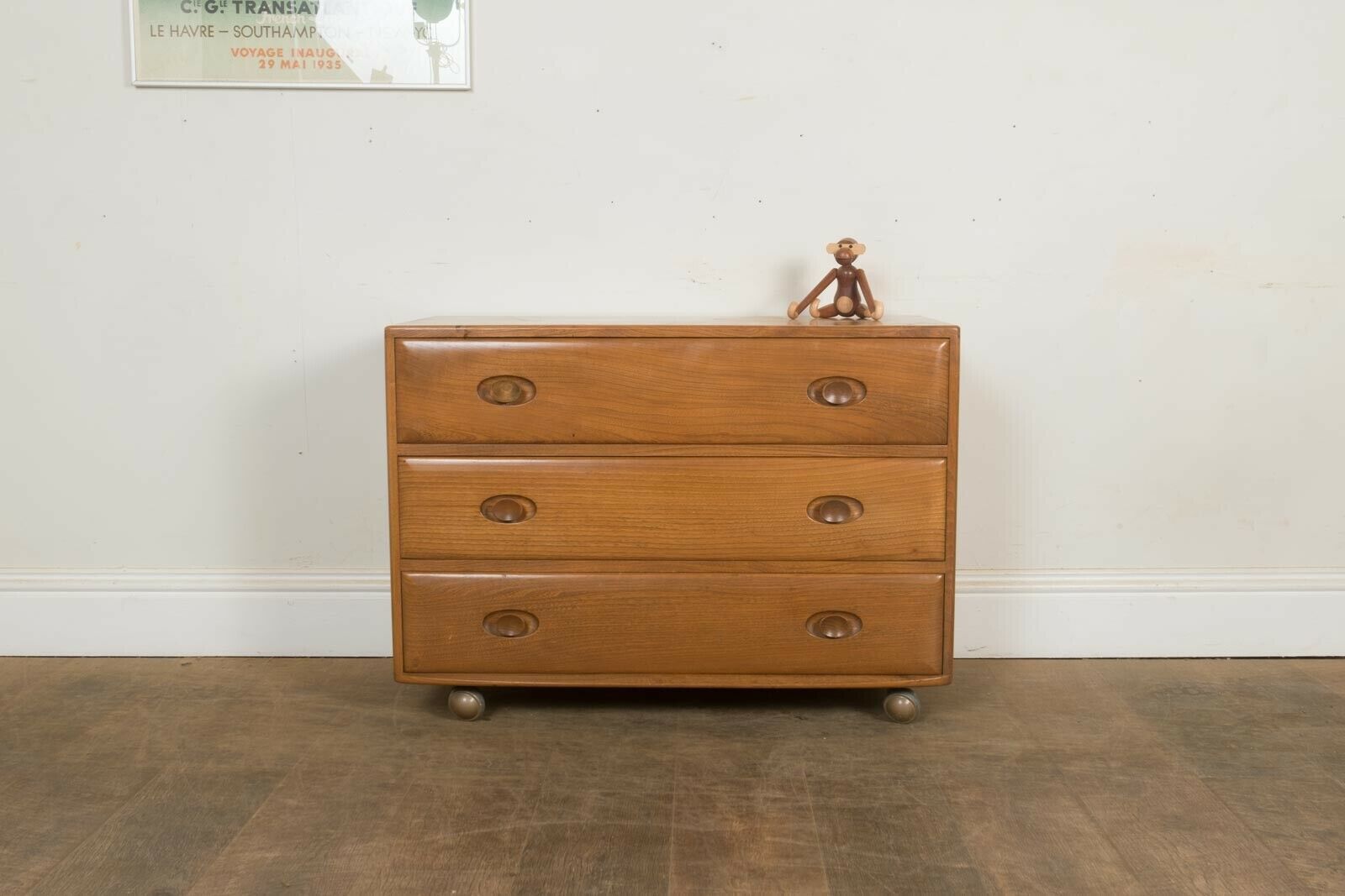 Vintage Retro Ercol Light Elm Chest Of Drawers Ercol Vinterior