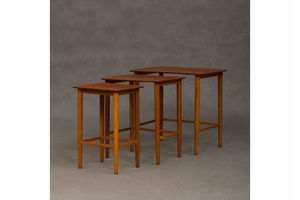 Thumb teak nesting tables from 70s denmark 0