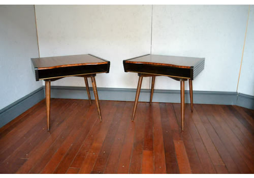 Pair Mid Century Side Tables By Beaver & Tapley