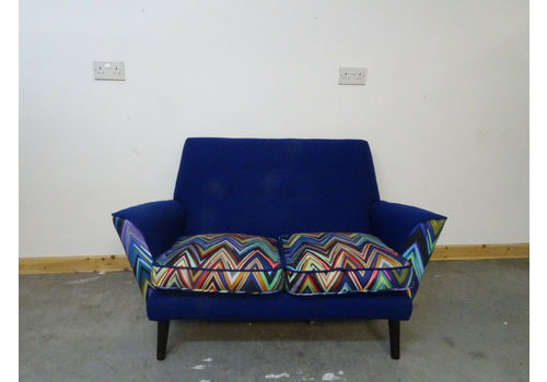 Stunning Vintage Lovebird Sofa By Galapogas Design In Parris Wakefield Fabric