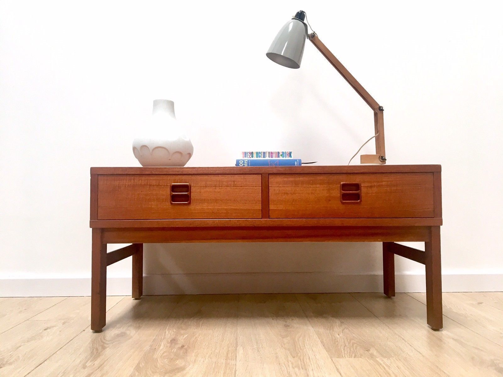 Mid Century Vintage Swedish Low Console Side Table Tv ... Enjoy free shipping on most stuff, even big stuff.