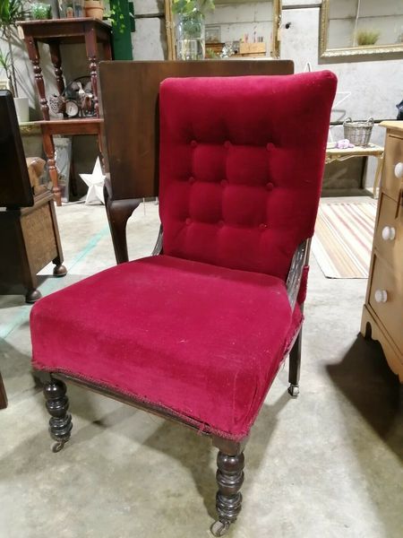 antique nursing chair