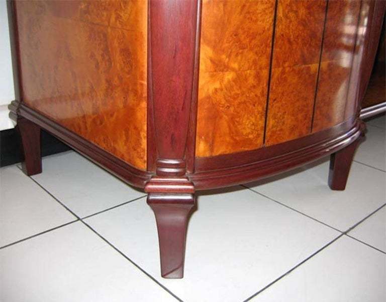 Maurice Dufrene Walnut Burl And Amaranth Wood Buffet, Circa 1925 photo furniture