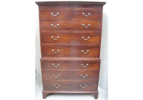 George III Mahogany Chest On Chest