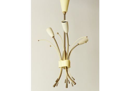 Chandelier Suspension Muguet 1950 Vintage 50's Rockabilly French Hanging Light